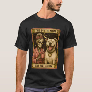 T-shirt Tendance La Maman Pittie Carte de Tarot Mignon Bou