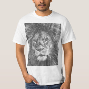 T-shirt Tendance Lion Face Hommes Modèle moderne Elégant
