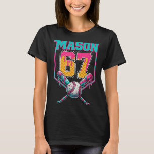 T-shirt Tendance Mason 67 Mém Glace Crème Goutte Baseball