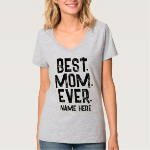 T-SHIRT TENDANCE MEILLEURE MÈRE QUE JAMAIS NOIR TYPOGRAPHI