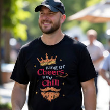 Tendance Moderne Colorée Funny King Citation Typog