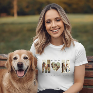 T-shirt tendance personnalisé avec photo ON T'AIME