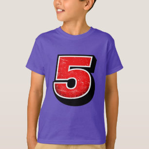 T-shirt tendance pour cinquième anniversaire