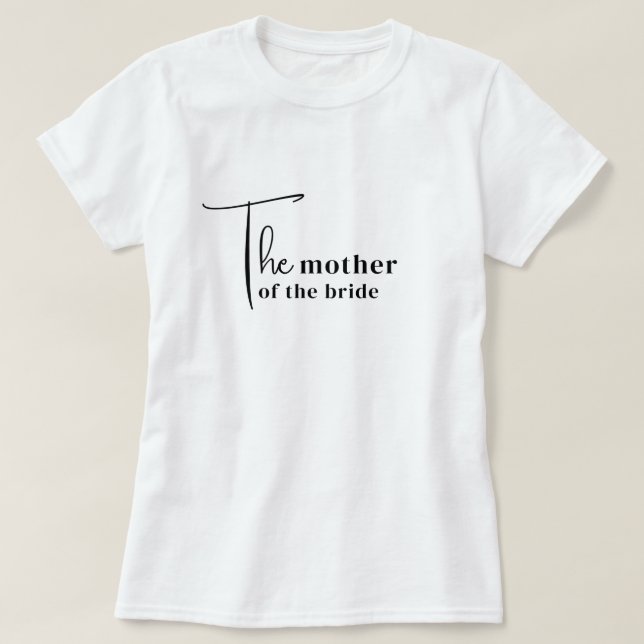 T-shirt tendance pour la mère de la mariée (Design devant)
