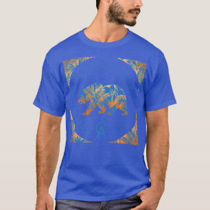 T-shirt Tendance West Coast California Ours Floral Pattern