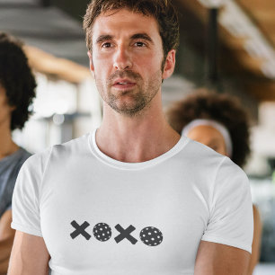 T-shirt Tendance XOXO Pickleball Hugs & Kisses