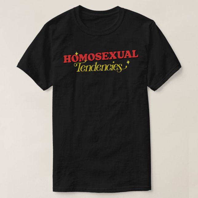 T-shirt Tendances homosexuelles (Design devant)
