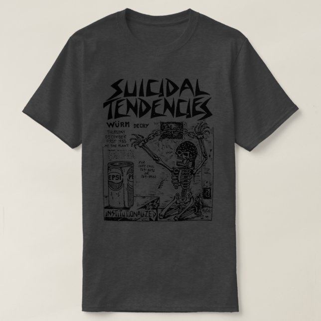 T-shirt Tendances suicidaires Punk Flyer Tribute Design 1 (Design devant)