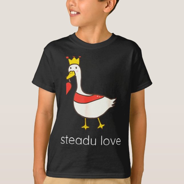 T-shirt Tender Heart Steady Love Funny Goose Couple Matchi (Devant)