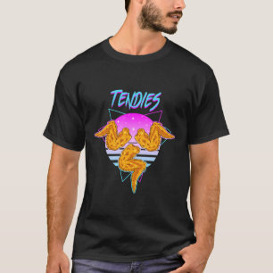 T-shirt Tendies Vaporwave Tenders de poulet Kanji japonais