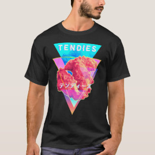 T-shirt Tendies Vaporwave Tenders de poulet Kanji japonais