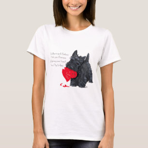 T-shirt Tendre lamentation de Terrier Écossais joueur pour