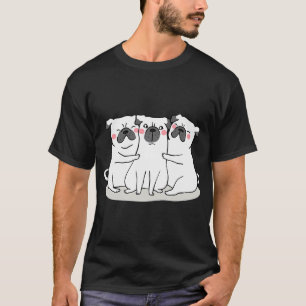 T-shirt Tendres Teckels qui s'embrassent
