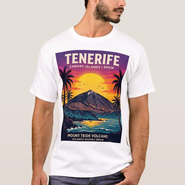 T-shirt Tenerife Îles Canaries Espagne (Devant)