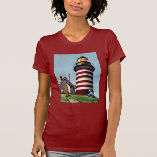 T-shirt Teneur de phare par Stevan Dohanos