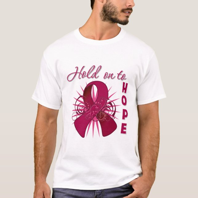 T-shirt Tenez dessus pour espérer - le myélome multiple (Devant)