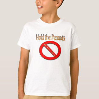 T-shirt Tenez la chemise d'allergie d'arachide d'arachides