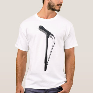 T-shirt Tenez la chemise de microphone