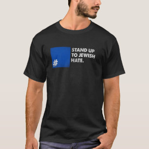 T-shirt Tenez-Vous À La Haine Des Juifs Carrés Bleus Soute