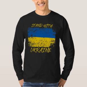 T-shirt Tenez-Vous Avec L'Ukraine En Danger 