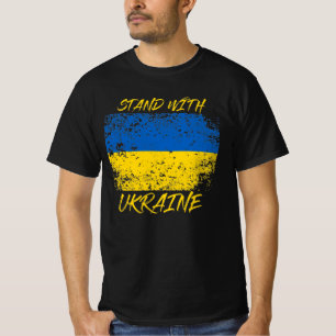 T-shirt Tenez-Vous Avec L'Ukraine En Danger