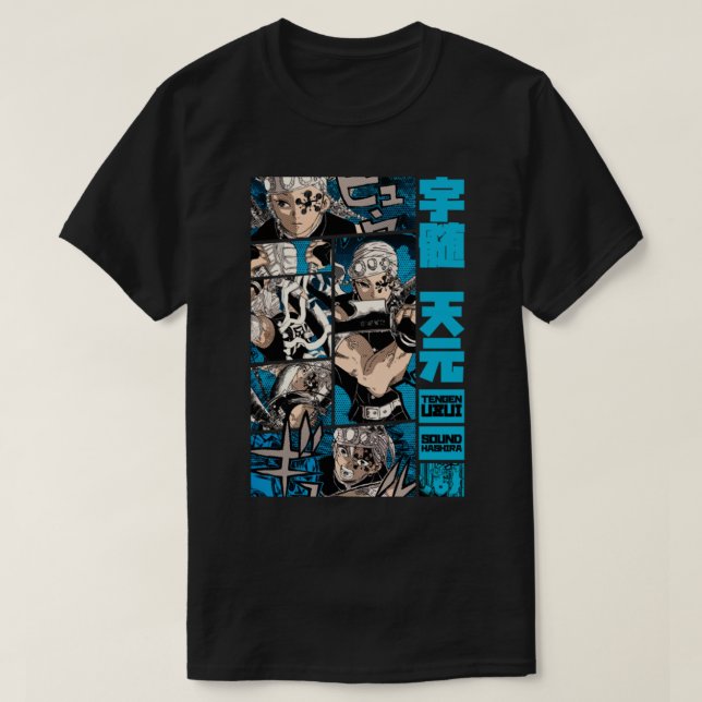 T-shirt Tengen Uzui Desing = DEMON SLAYER = Panneau Manga  (Design devant)