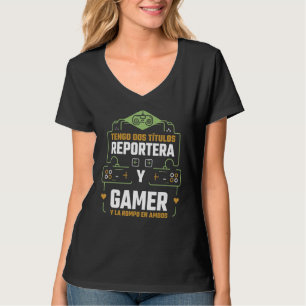T-shirt Tengo Dos Títulos Reprenant Y Gamer Y La Rompo