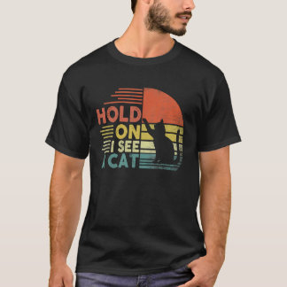 T-shirt tenir je vois un chat ca pour Femme maman chat