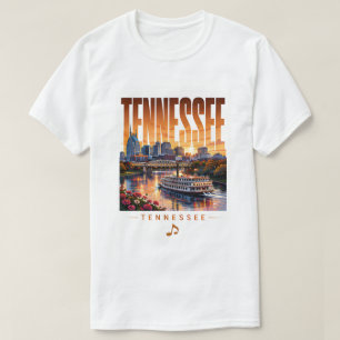 T-shirt Tennessee Nashville Riverfront Vues de Music City
