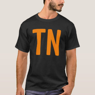 T-shirt Tennessee Simple TN Orange State Pride Fan Tee