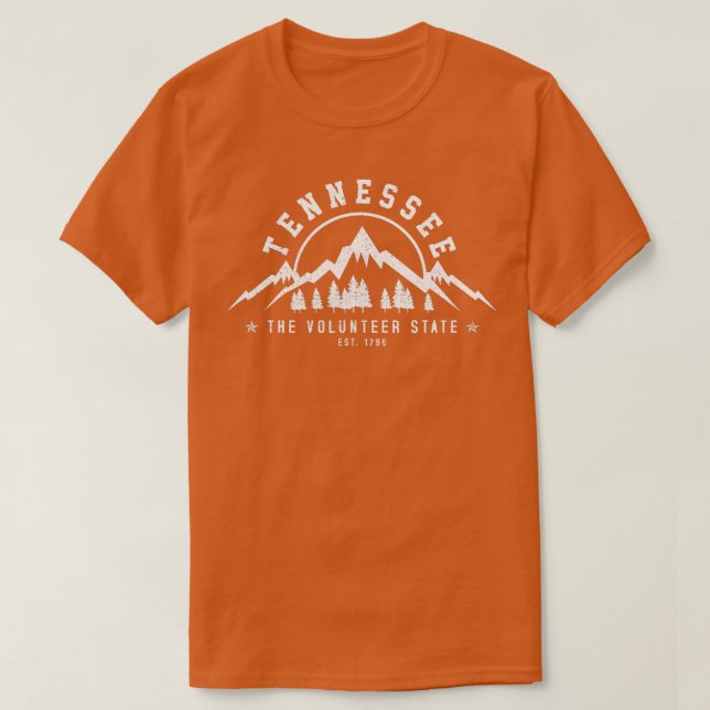 T-shirt Tennessee The Volunteer State Est  (Design devant)