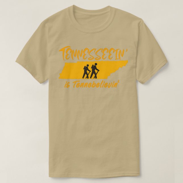 T-shirt Tennesseein is Tennebelievin Hike Tennessee 1 (Design devant)