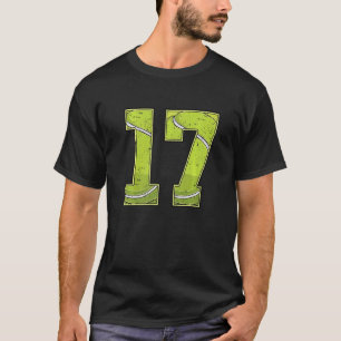 T-shirt Tennis 17e anniversaire garçon fille dix-sept ans 