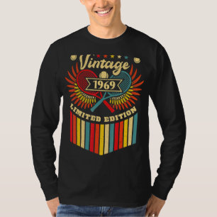 T-shirt Tennis 53e anniversaire Hommes Femmes Vintage 1969
