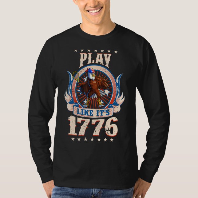 T-shirt Tennis American Eagle 4 juillet Boys Hommes Amériq (Devant)