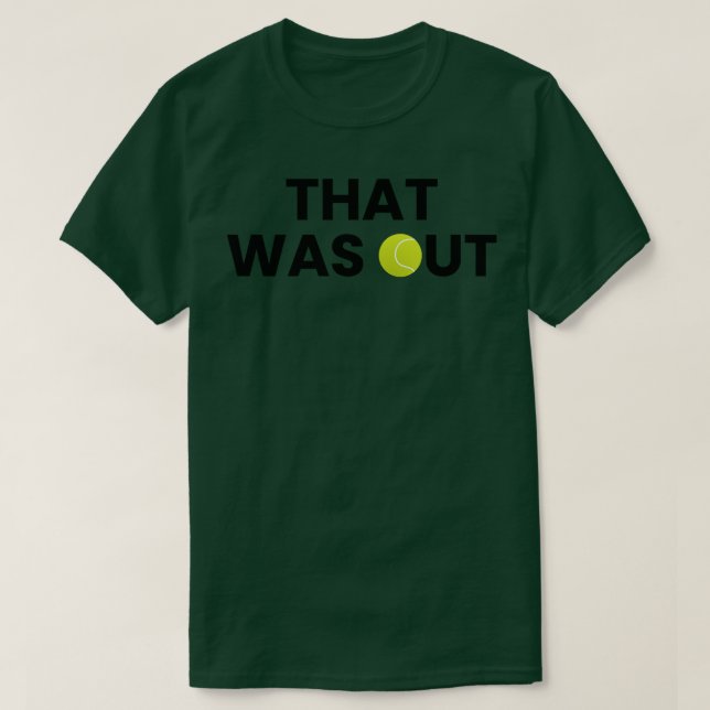 T-shirt tennis amusant (Design devant)