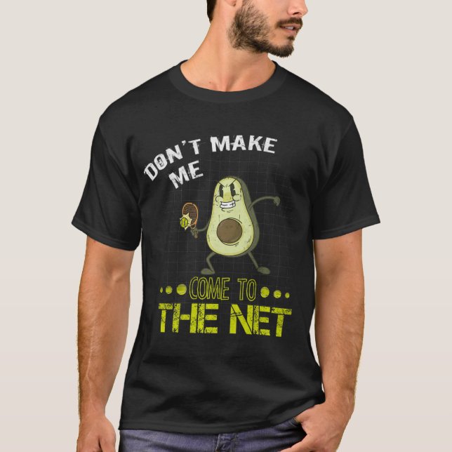 T-shirt Tennis Avocado ne me fait pas venir sur le Net Ten (Devant)