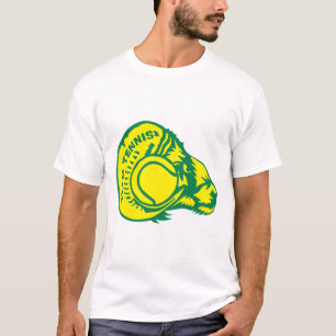 T-shirt tennis belier logo corne balle club
