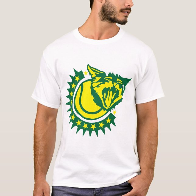 T-shirt tennis chat cat logo club face cartoon Katze gato  (Devant)