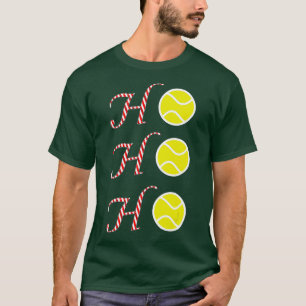 T-shirt Tennis Christmas Sports Ho Ho Ho Holiday Tennis