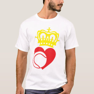 T-shirt tennis couronne crown coeur love heart1