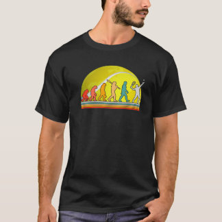 T-shirt Tennis Court human Evolution Player Clay Court Fun