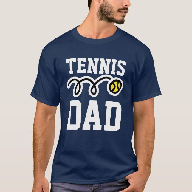 T-shirt Tennis DAD pour papa - cadeau fête des pèr (Devant)