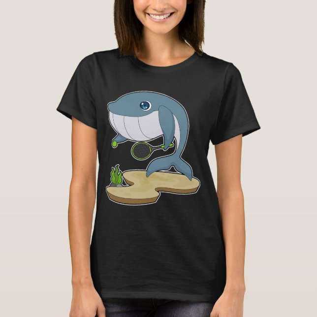 T-shirt Tennis de baleine Raquette Sports (Devant)