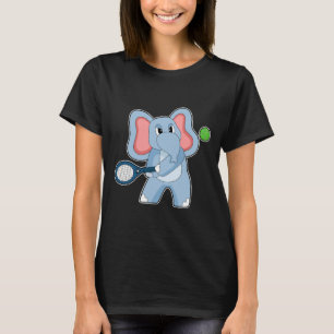 T-shirt Tennis de éléphant Raquette de tennis Sports