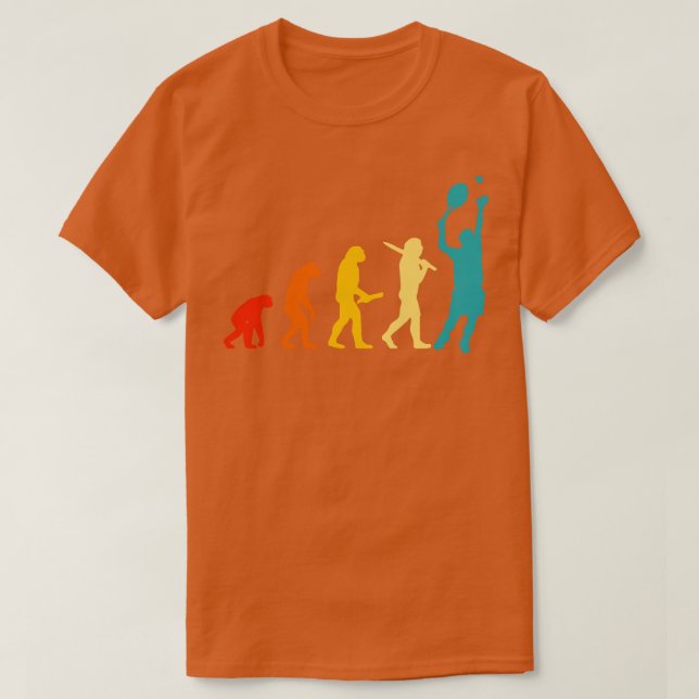 T-shirt Tennis de l'évolution humaine (Design devant)