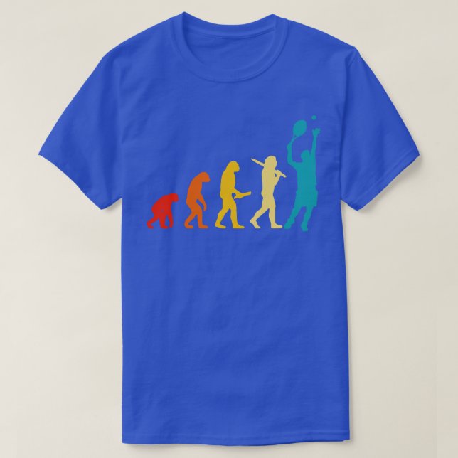 T-shirt Tennis de l'évolution humaine (Design devant)