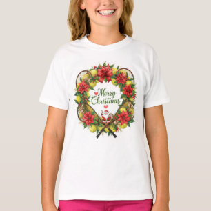 T-shirt Tennis de Noël sur le thème de Santa