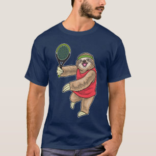 T-shirt Tennis de paresseux Raquette de tennis Sports