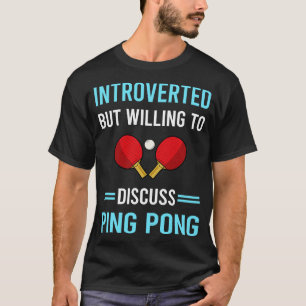 T-shirt Tennis De Table De Ping Pong Introverted